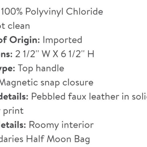 No Boundaries Women's Contemporary Half Moon Black - Picture 5 of 5